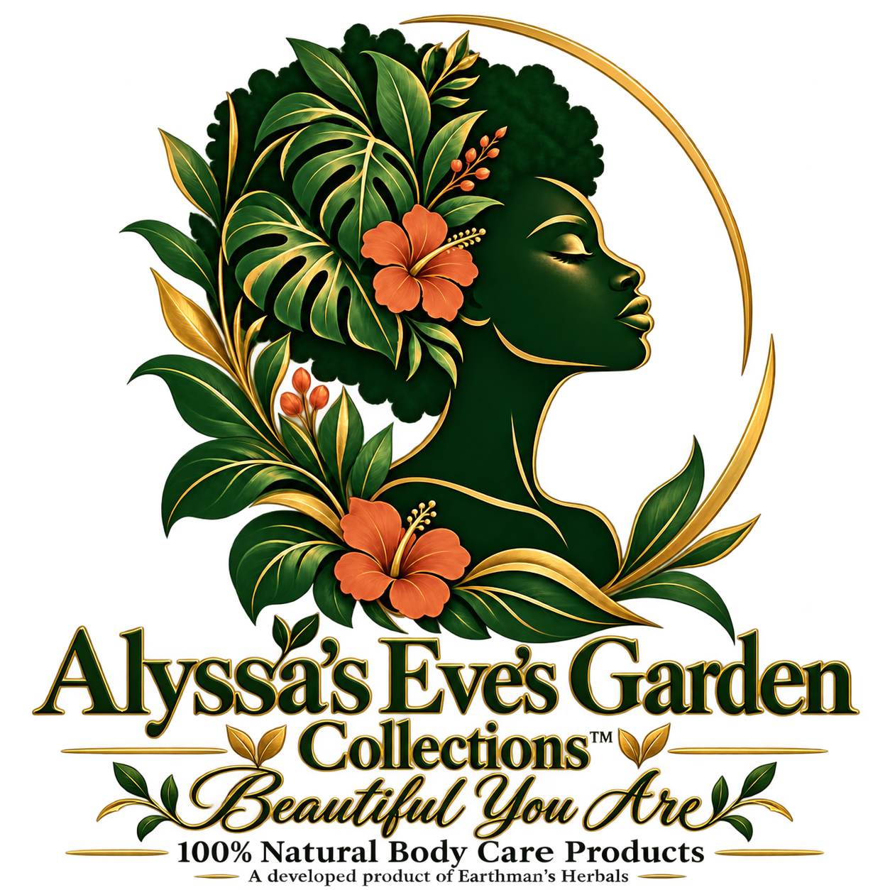 Alyssa’s Eve’s Garden Collections corporate silhouette logo